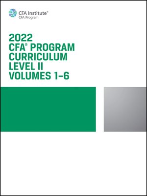 cover image of 2022 CFA Program Curriculum Level II Box Set